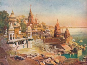 Posvátné město hinduistů: Benares na Ganze, 1908 od Unbekannt