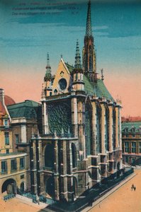 Svatá kaple Sainte-Chapelle, Paříž, c1920 od Unbekannt