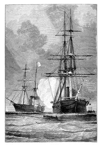 San Jacinto, zastavení Trent, 1861 od Unbekannt