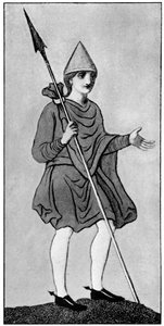 Saský plášť, ukazující způsob upevnění, 1910 od Unbekannt