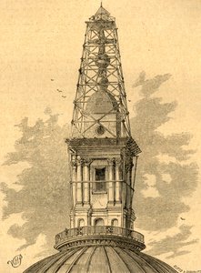 Lešení a observatoř na St. Pauls v roce 1848, 1897. od Unbekannt