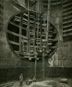 Šachta vedoucí ke vchodu do tunelu Blackwall, 1901. od Unbekannt