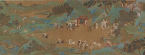 Park Shanglin: Imperial Hunt, dynastie Ming nebo Qing, 17. století. od Unbekannt