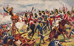 Sherwoodští lesníci. The Advance of the Sherwood Foresters at Salamanca, 1812, 1939. od Unbekannt