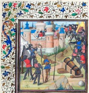 Obléhání Antiochie. Miniatura z Historia od Viléma z Tyru, 60. léta 14. století od Unbekannt