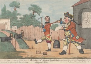 Obléhání Namuru od kapitána Shandyho a desátníka Trima Tristrama Shandyho, 1800-20. od Unbekannt