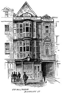 Veřejný dům sira Paula Pindara, Bishopsgate Street, Londýn, 1887 od Unbekannt