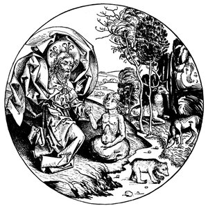 Šestý den stvoření, 1493 od Unbekannt