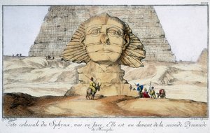 Sfinga, Egypt, 1744 od Unbekannt