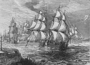 Squadron Before Amoy, c1880 od Unbekannt
