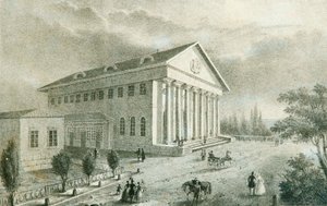 Letní divadlo v Petrovského parku, Moskva, Rusko, 40. léta 19. století od Unbekannt