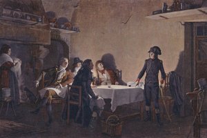 Večeře v Beaucaire, 1793, 1896 od Unbekannt