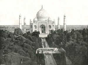 Taj Mahal, Agra, Indie, 1895. od Unbekannt