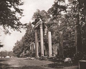 Augustův chrám ve Virginia Water, Surrey, 1894. od Unbekannt