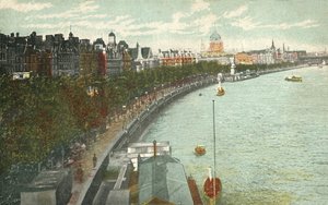 The Thames Embankment, Londýn, c1915. od Unbekannt