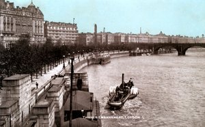 The Thames Embankment, Londýn, počátek 20. století od Unbekannt