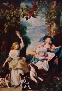 Tři nejmladší dcery Jiřího III., 1785, 1937 od Unbekannt