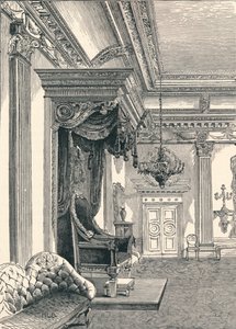 The Throne Room Dublin Castle, 1896 od Unbekannt