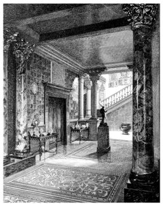 Vestibul, c1880-1882 od Unbekannt