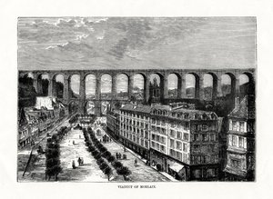 Viadukt v Morlaix, Francie, 1879 od Unbekannt