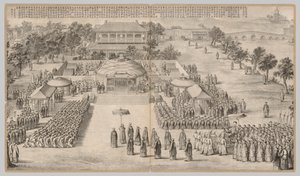 Vítězná hostina: z bojových scén potlačování povstání..., c. 1765-1774, báseň z 1 od Unbekannt