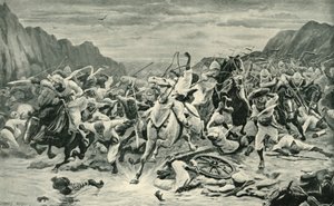 Vítězství pronásledování kandahárské kavalérie k řece Arghandab, 1901. od Unbekannt