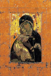 Panna Vladimíra, byzantská ikona, počátek 12. století od Unbekannt