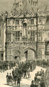 The Visitors Being Introduced To The Dean: Colonial and Indian Visitors at Canterbury, 1886. od Unbekannt