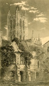 Vodárenská věž, Canterburská katedrála, Canterbury, Kent, 1885. od Unbekannt