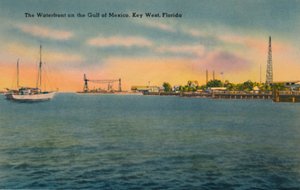 Nábřeží v Mexickém zálivu, Key West, Florida, c1940 od Unbekannt