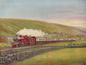The West Coast Scotsman v plné rychlosti poblíž Tebay, L.M.S.R., 1926 od Unbekannt