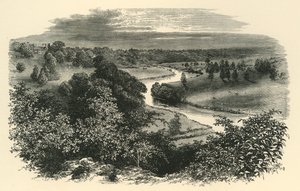 The Wye, z hradu Goodrich, c1890. od Unbekannt