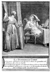 Mladá dáma Coirin, 1737, 1885 od Unbekannt