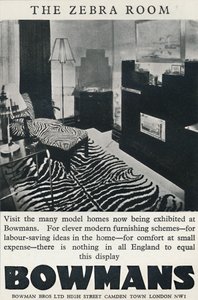 Zebra Room - Bowmans, 1933 od Unbekannt
