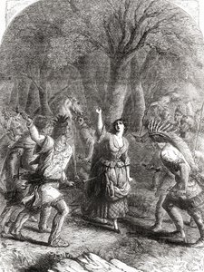 Únos a pozdější vražda Jennie aka Jane McCrea indiány v roce 1777 během americké revoluční války. od Unbekannt