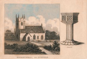 Kostel St John the Baptist, Brightwell, Suffolk, 19. století od Unbekannt