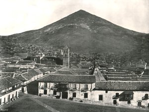 Město a hora, Potosi, Bolívie, 1895. od Unbekannt