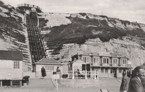 Cliff lift v Bournemouth, Dorset, počátek 20. století od Unbekannt
