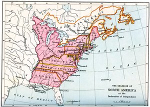 Kolonie Severní Ameriky při vyhlášení nezávislosti, 1776 1894 od Unbekannt