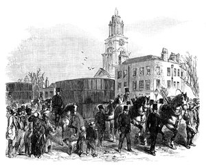 Přeprava australského zlata z doků východní Indie do Bank of England, Londýn, c1888 od Unbekannt