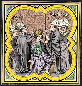 Korunovace Karla Velikého 712-814, 14. století 1849 od Unbekannt