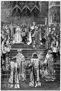 Korunovace císaře Alexandra III. a císařovny Marie Fjodorovny, 1883 konec 19. století od Unbekannt