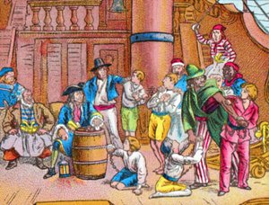 Das Kriegsgericht, ca. 1905 von Unbekannt