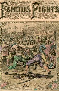 První boj mezi Tomem Springem a Jackem Langanem, 1824 koncem 19. nebo začátkem 20. století od Unbekannt