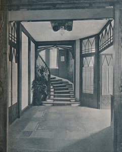 Podlaha a schodiště Behrensova domu, navržený Peterem Behrensem, 1901 od Unbekannt
