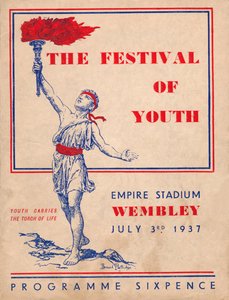 Přední strana obálky programu pro Festival mládeže, 1937 od Unbekannt