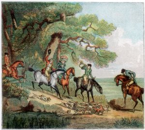 Zabití, lov na lišku, 1787 1890 od Unbekannt