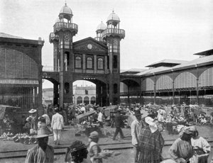 Tržiště, Port-au-Prince, Haiti, 1926 od Unbekannt