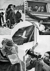 Média v akci, Zimní olympijské hry, Garmisch-Partenkirchen, Německo, 1936 od Unbekannt