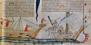 Námořní bitva, asi 1340 od Unbekannt